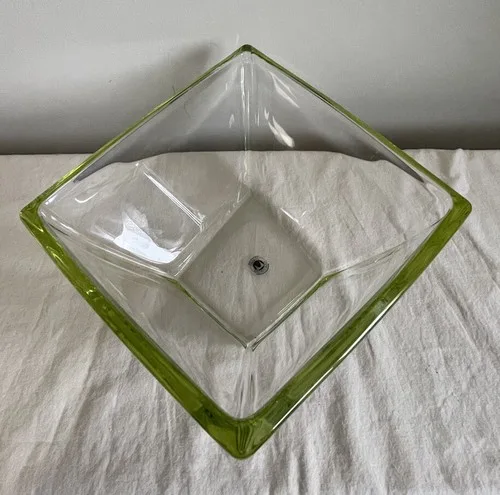 German Original Walther Glas - Fabulous Green Crystal Bowl