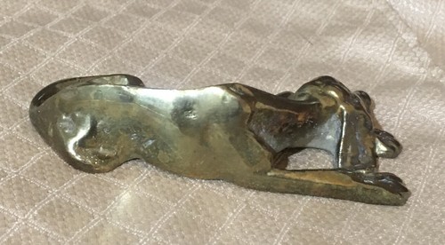 Brass Hound Dog Figurine/ Paper Weight - photo 4