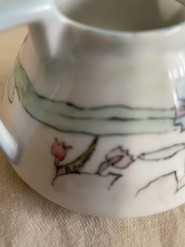 Antique 1913 Porcelain Cream & Sugar Set - photo 4