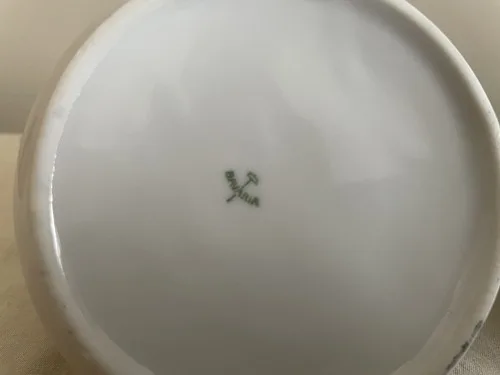 Antique 1913 Porcelain Cream & Sugar Set image indicator(9)