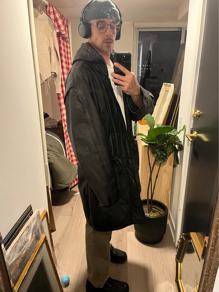 Vintage Leather Parka sz. XL - photo 3