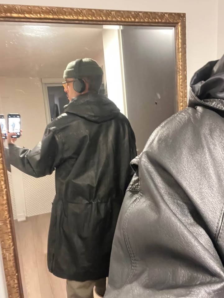 Vintage Leather Parka sz. XL - photo 5