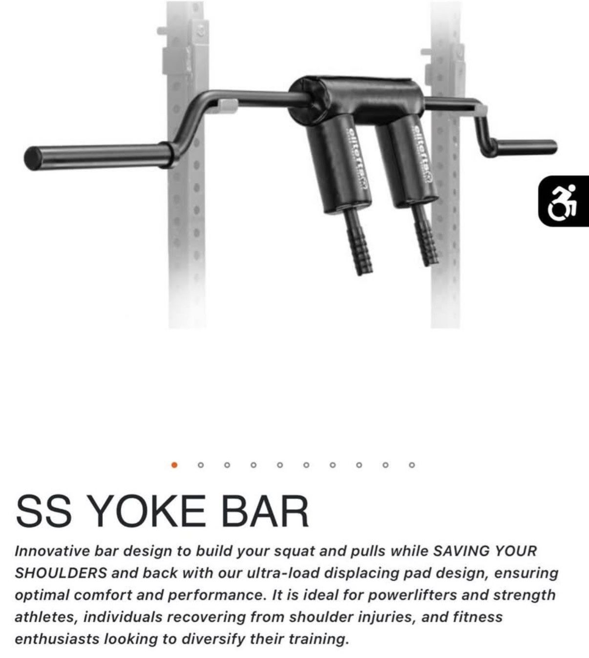 EliteFTS SS YOKE Barbell SSB #2 - photo 3
