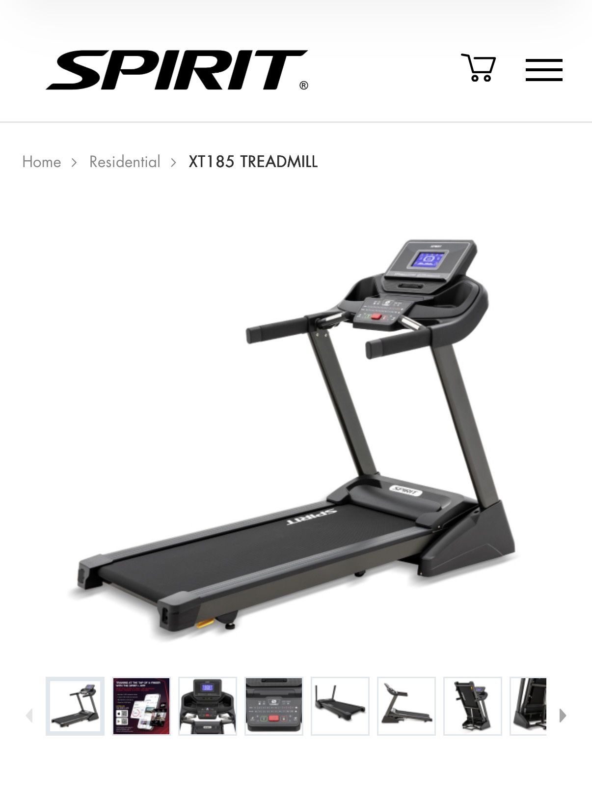 Spirit XT 185 Foldable Treadmill - photo 5