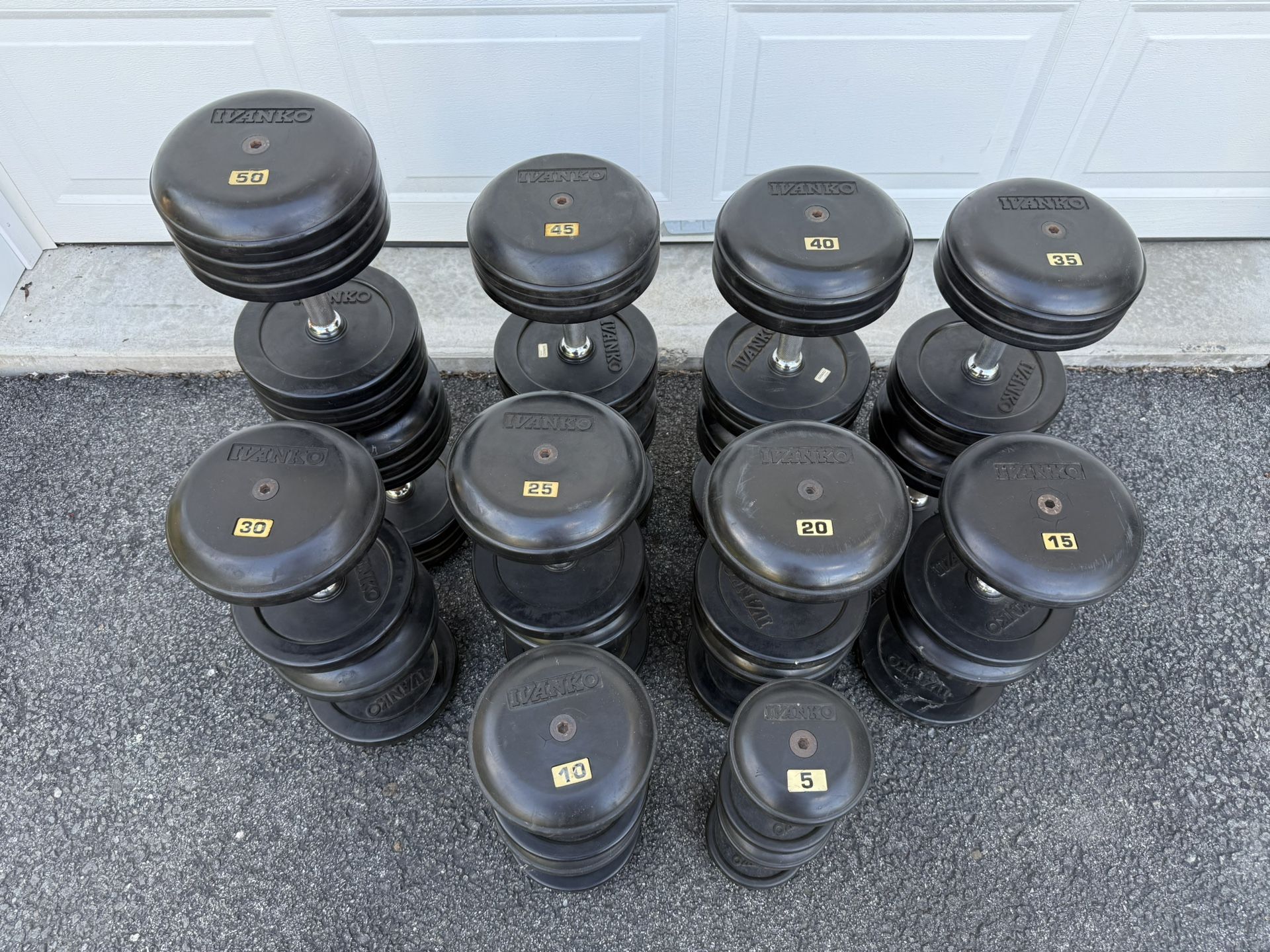 Ivanko Dumbbells & Precor Rack - Commercial Set