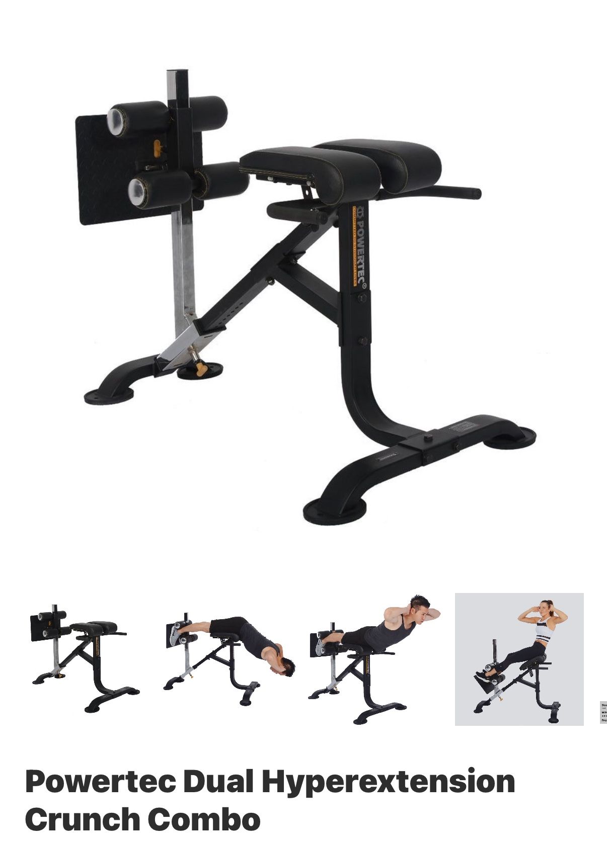 Powertec Hyperextension Roman Chair Machine - photo 3