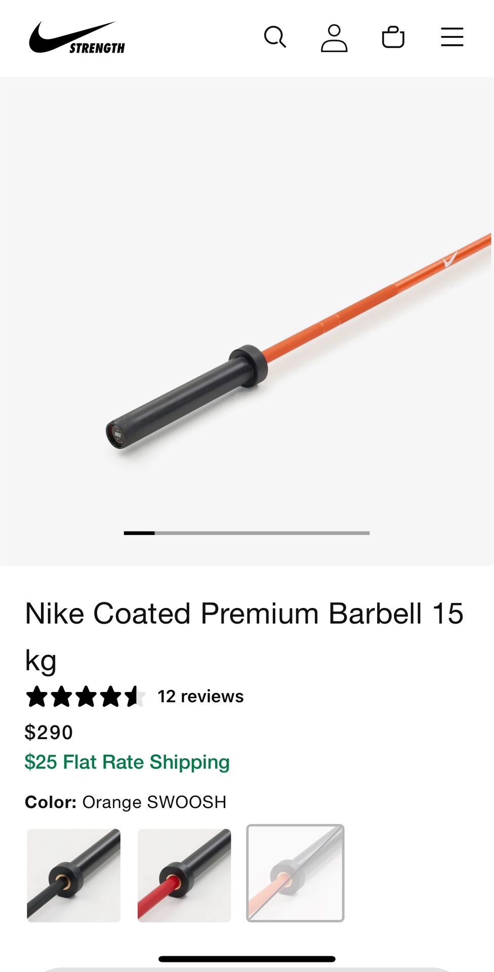 Nike Strength Women’s Olympic Barbell - photo 3