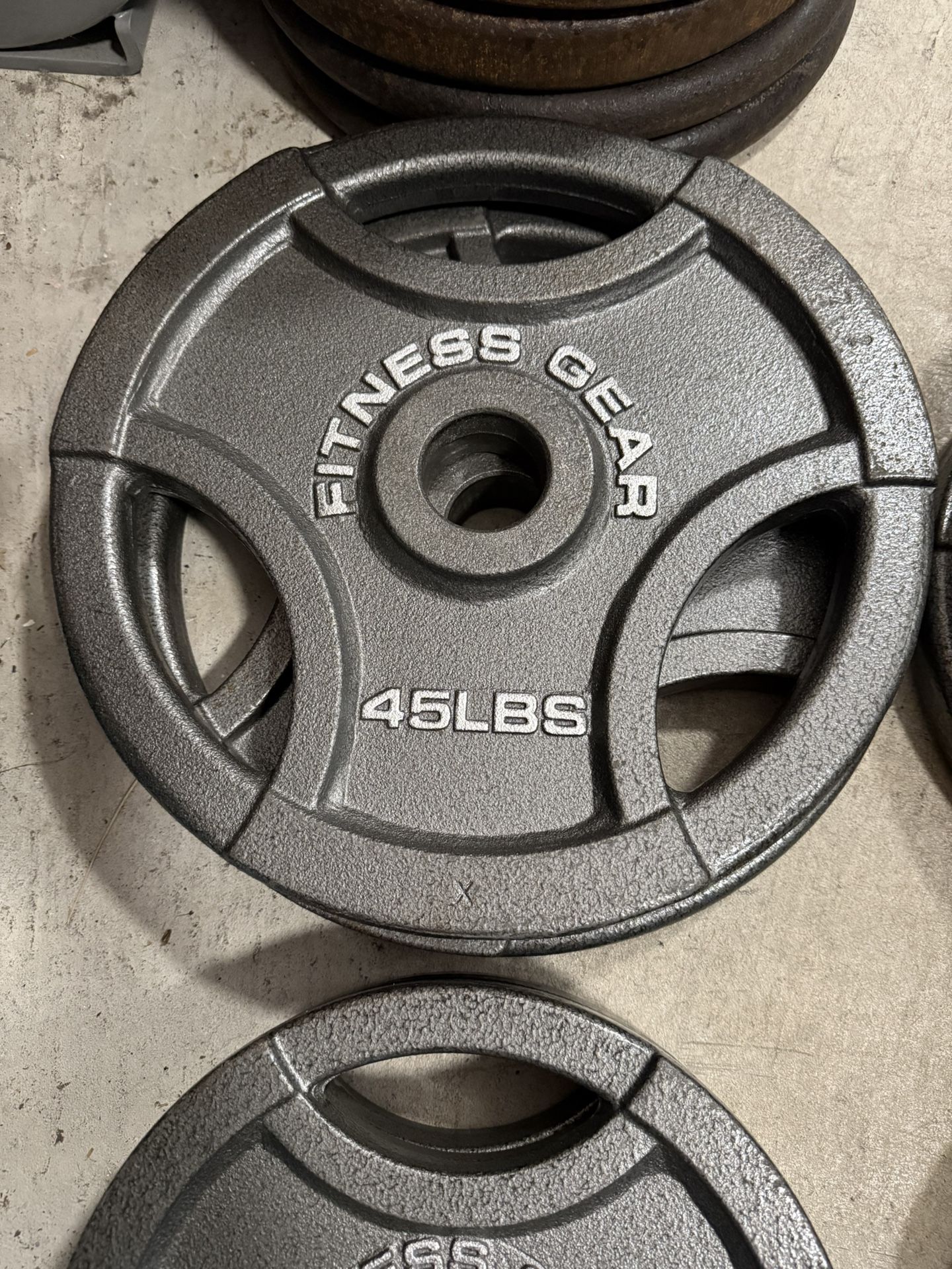 New Full Olympic Weight Plate Set - photo 2