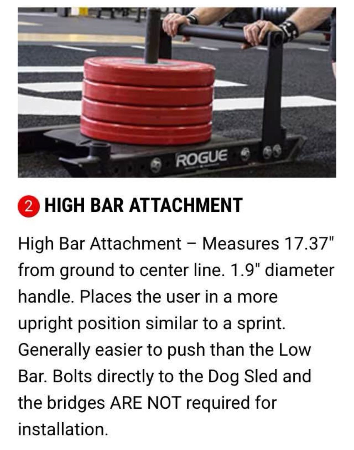 Rogue Fitness Dog Sled With ALL THE ATTATCHMENTS - photo 5