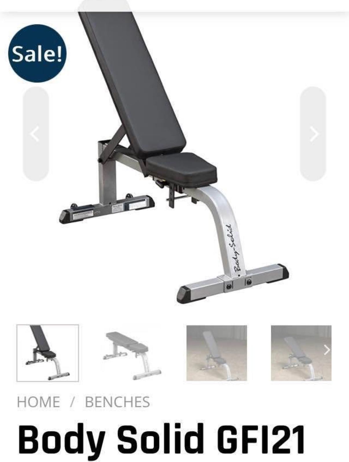 Body Solid Adjustable Weight Bench - photo 2