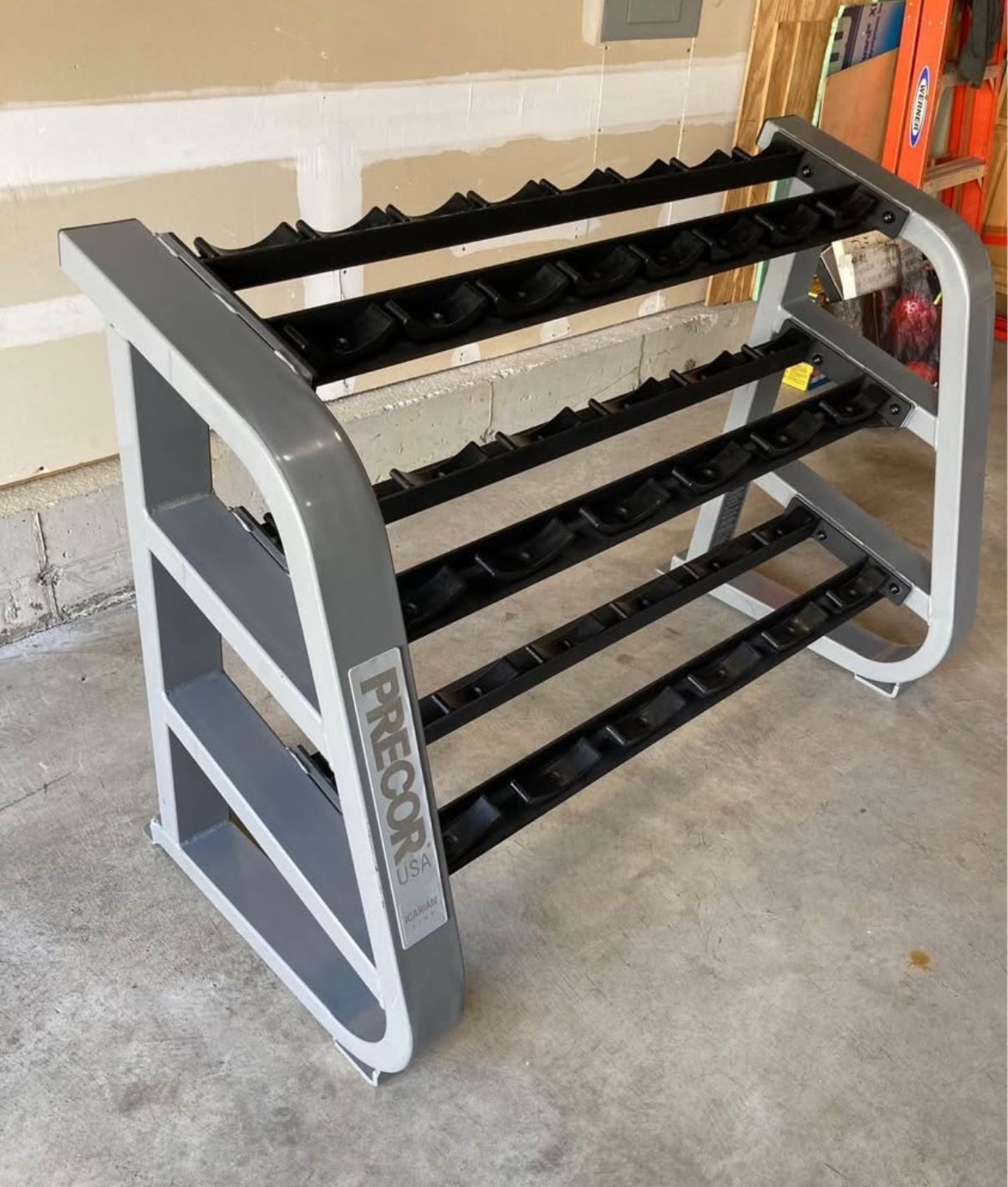 Precor Commercial Dumbbell Rack