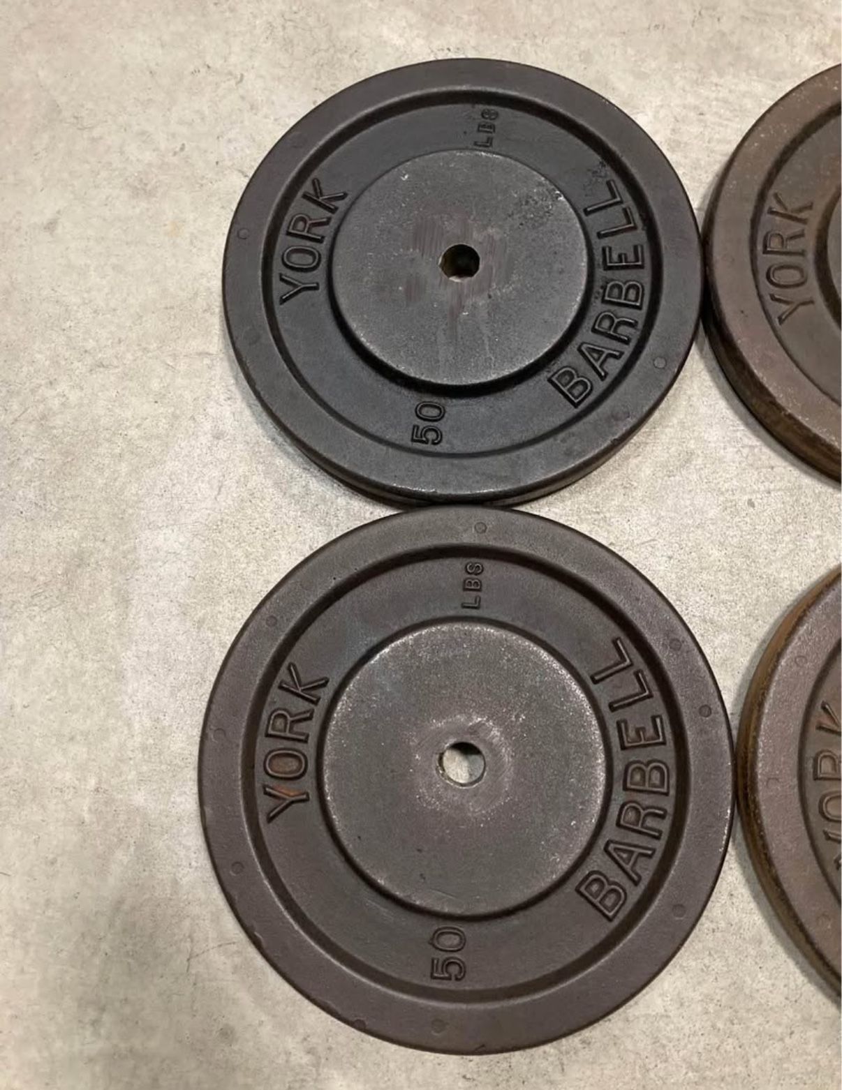 Vintage York & Standard Barbell 50 Pound Weight Plates - photo 2