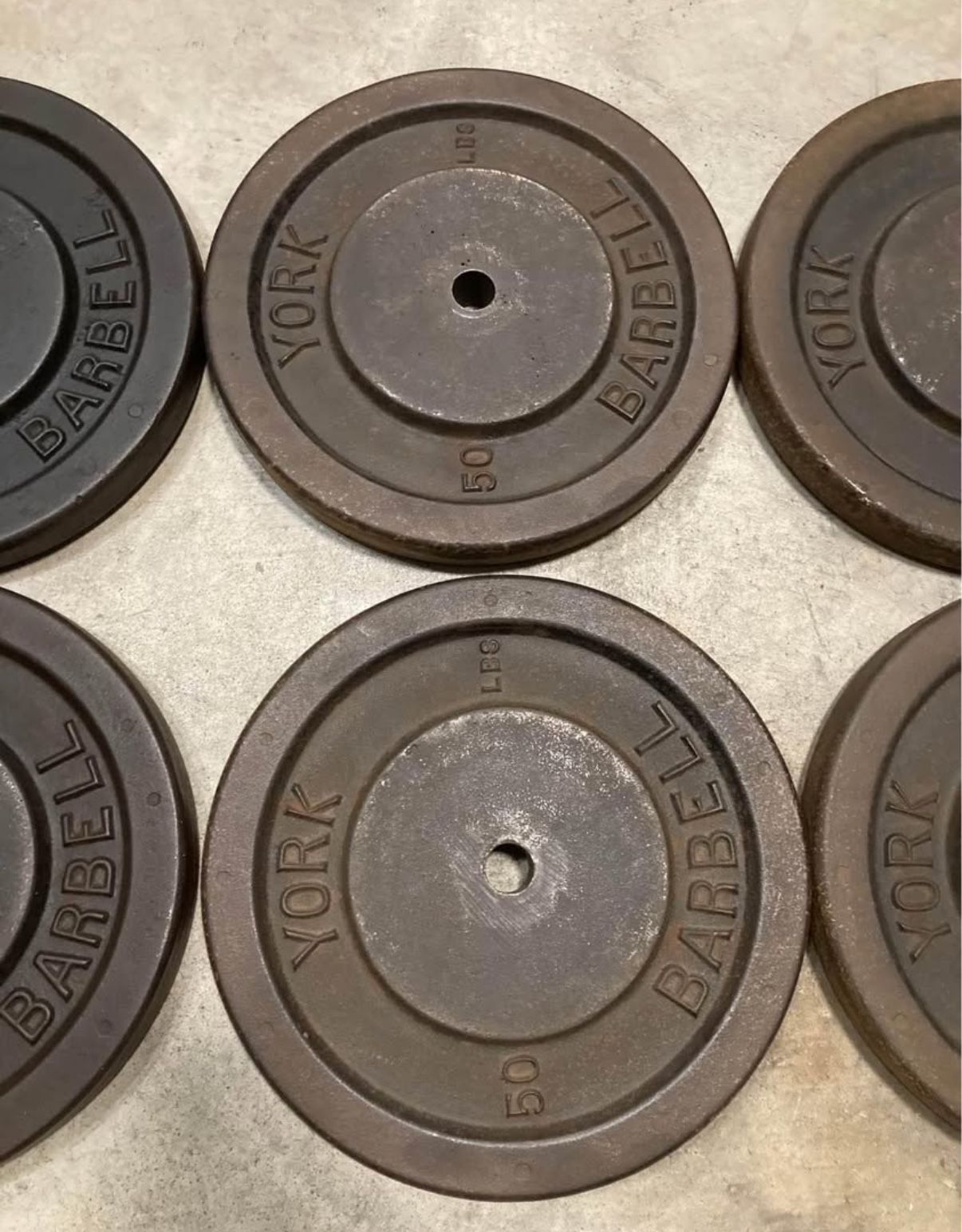 Vintage York & Standard Barbell 50 Pound Weight Plates - photo 3