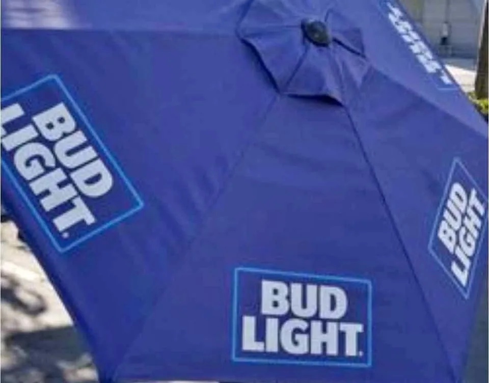 Brand new large budlight patio umbrella
