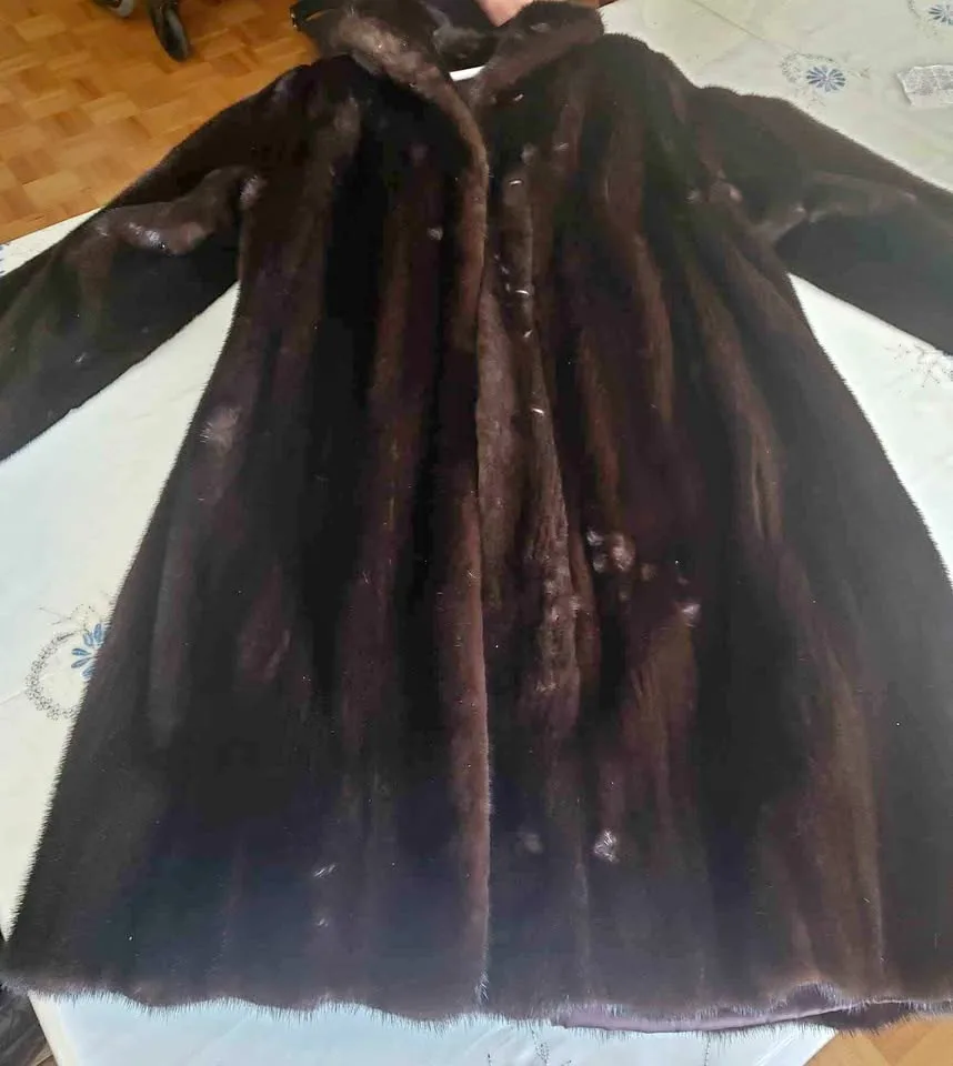 Real fur coat