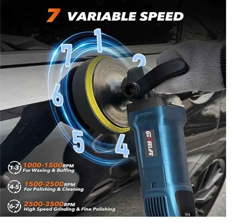 Buffer Polisher, 900W Orbital, .6 Variable Speed image indicator(2)