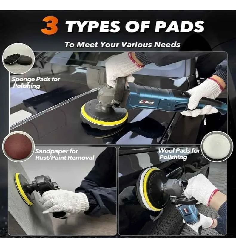 Buffer Polisher, 900W Orbital, .6 Variable Speed image indicator(4)