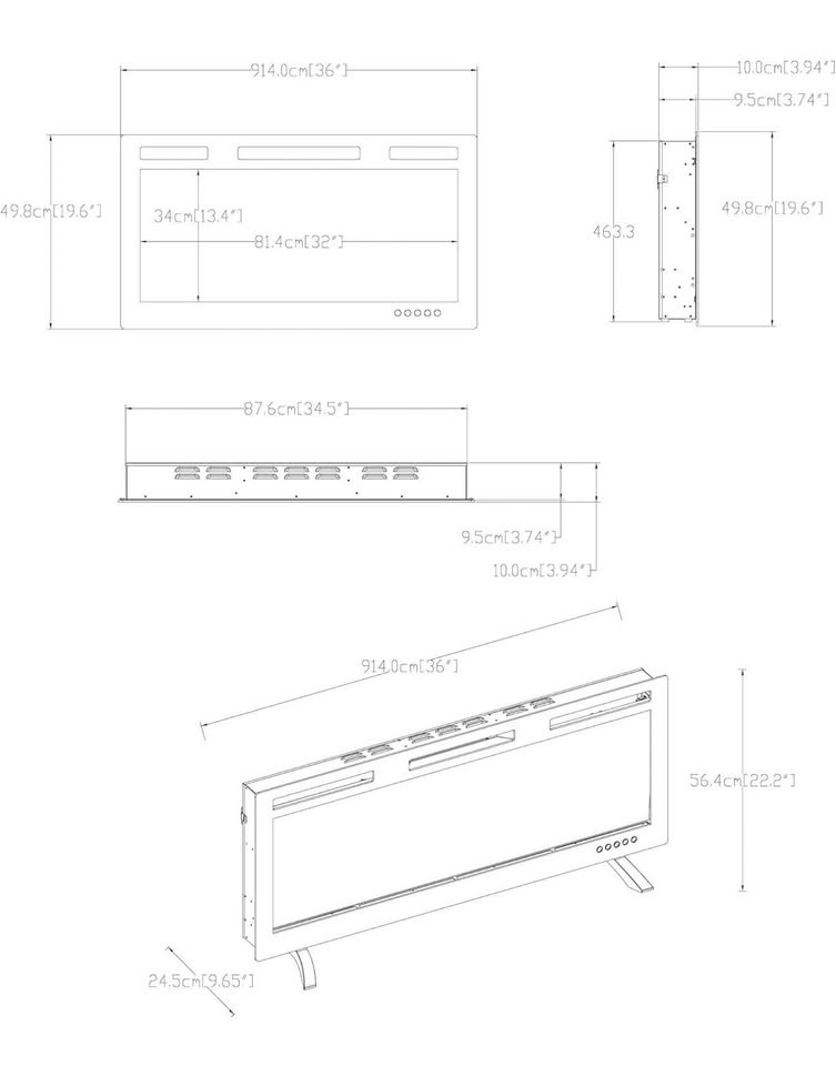 Brand NEW Electric Fireplace! 36inch - photo 3