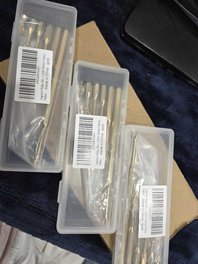 Magnetic Scredriver Bits (Golden) 3 Sets - photo 2
