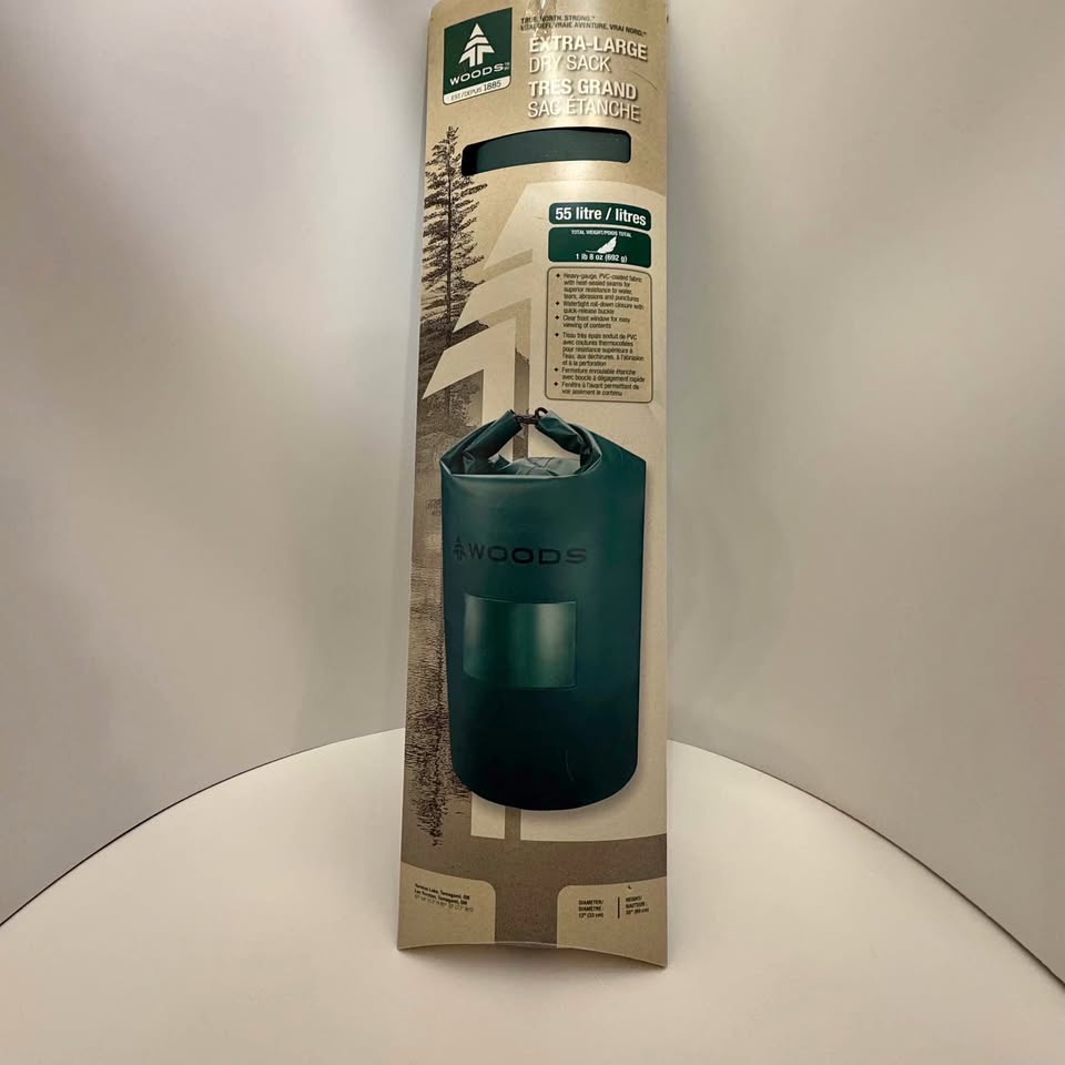 NEW in BOX - EXTRA LARGE "WOODS" 55 litre Dry sack