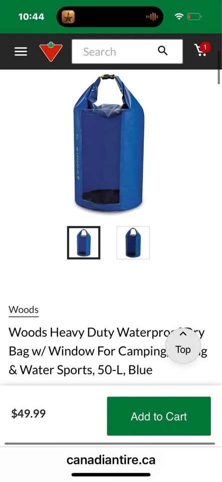 NEW in BOX - EXTRA LARGE "WOODS" 55 litre Dry sack image indicator(8)