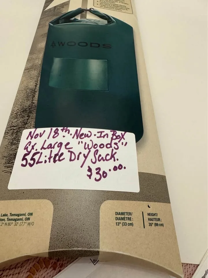 NEW in BOX - EXTRA LARGE "WOODS" 55 litre Dry sack image indicator(9)