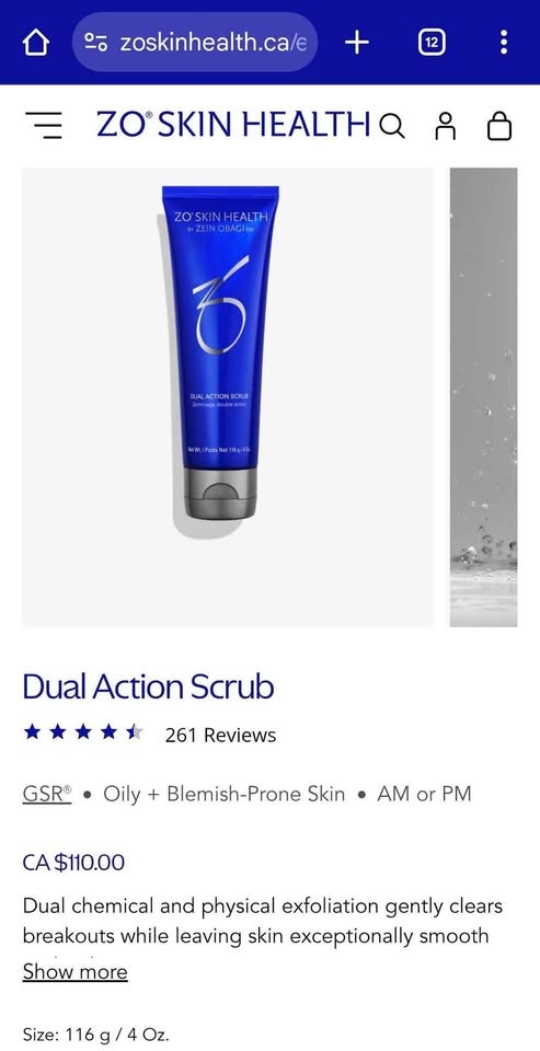 ZO Dual Action Scrub 116g/4oz - photo 4