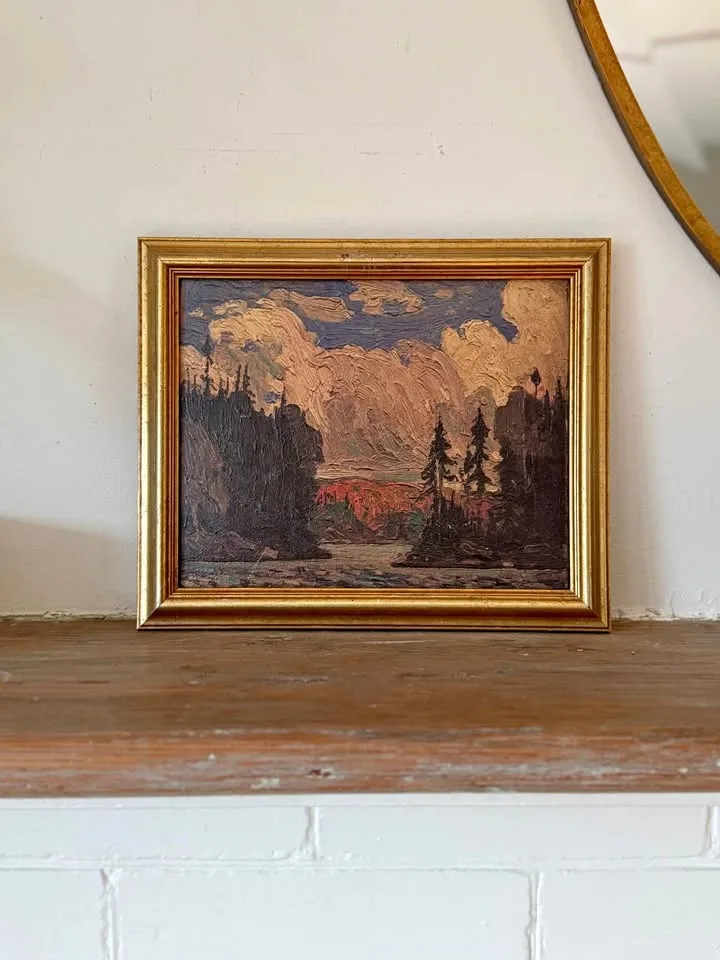 Framed Tom Thomson Artagraph: Black Spruce in Autumn