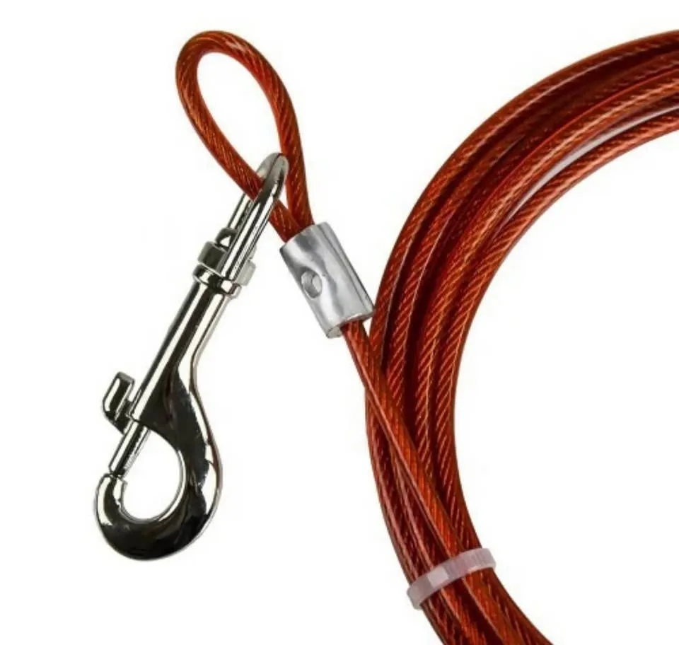 PETPHABET 6M Dog Tie-Out, Heavy Duty Cable (100LBS) image indicator(3)