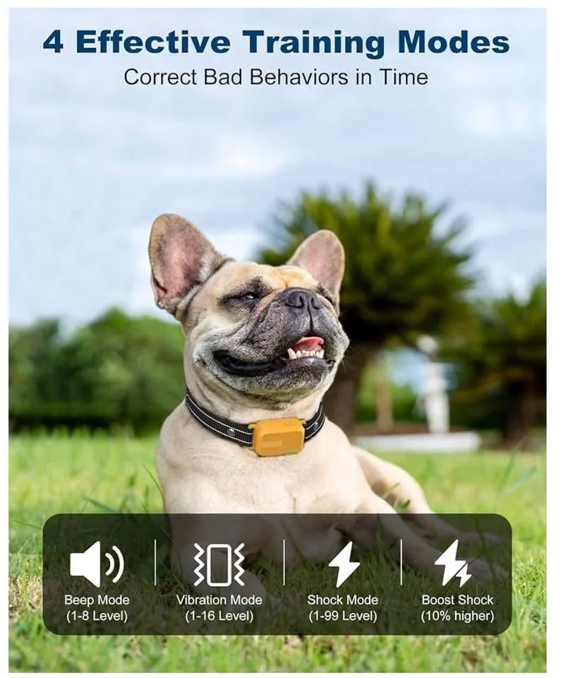 Dog Training Shock Collar – 3300FT Remote, Waterproof, 4 Modes image indicator(2)