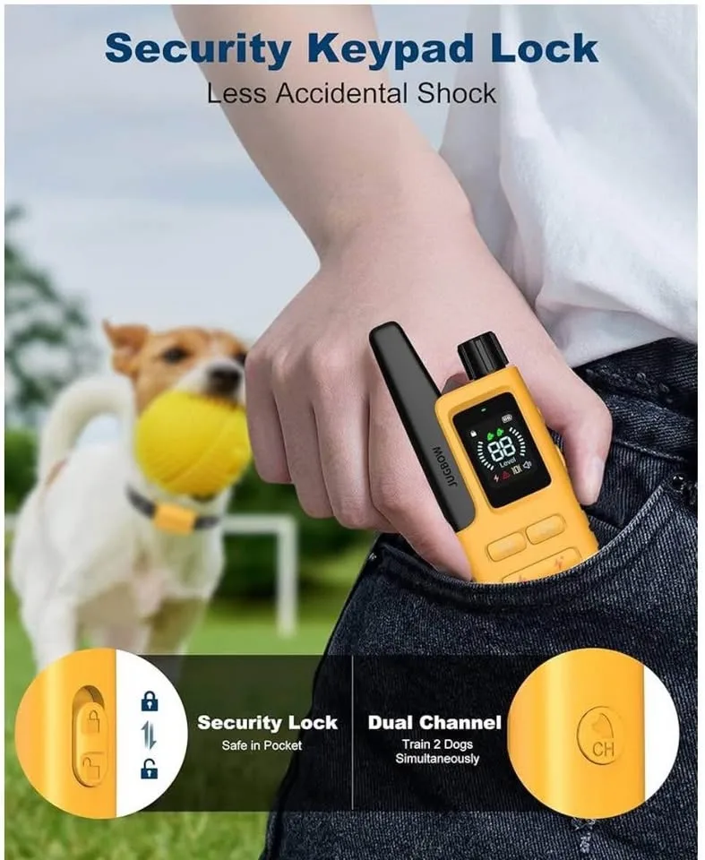 Dog Training Shock Collar – 3300FT Remote, Waterproof, 4 Modes image indicator(7)