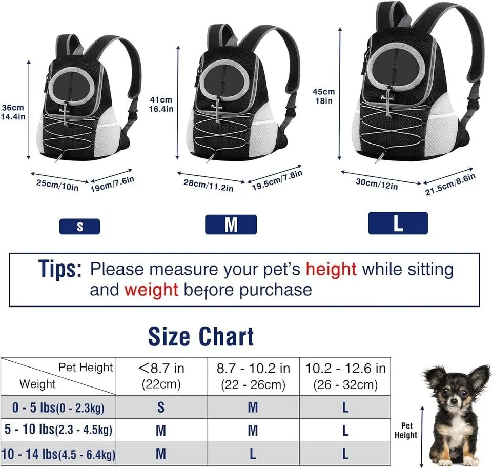 Pawaboo Pet Dog Carrier Backpack – Small Size image indicator(5)