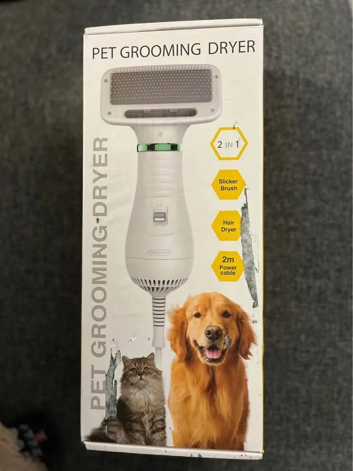 2 in 1 Pet Hair Dryer Blower Slicker Brush for Dogs Cats Groomin image indicator(10)