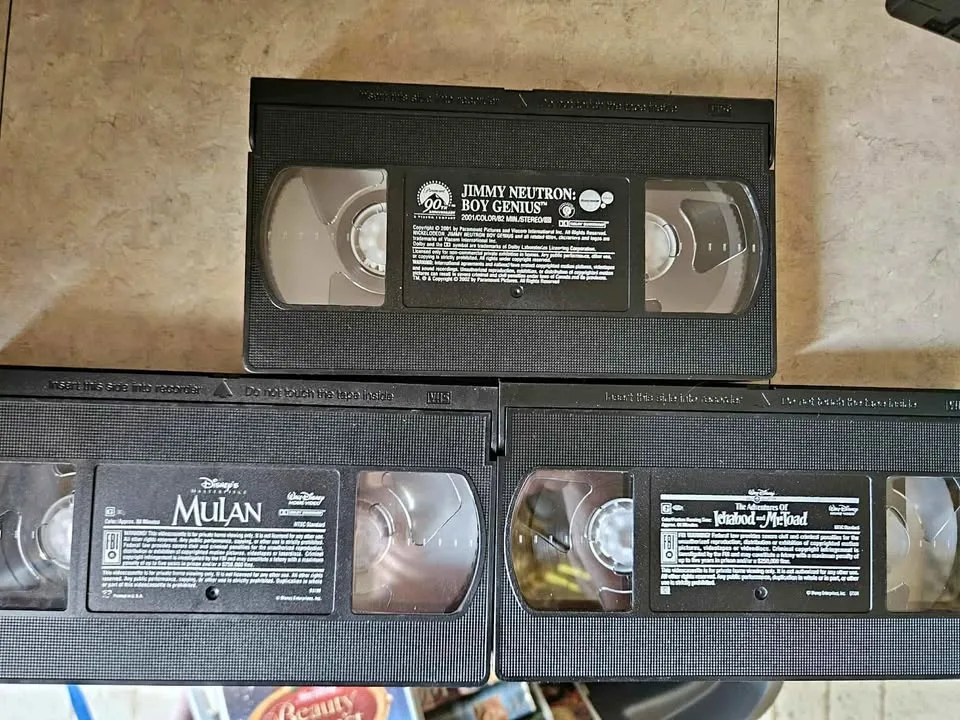 VHS movies - no cases