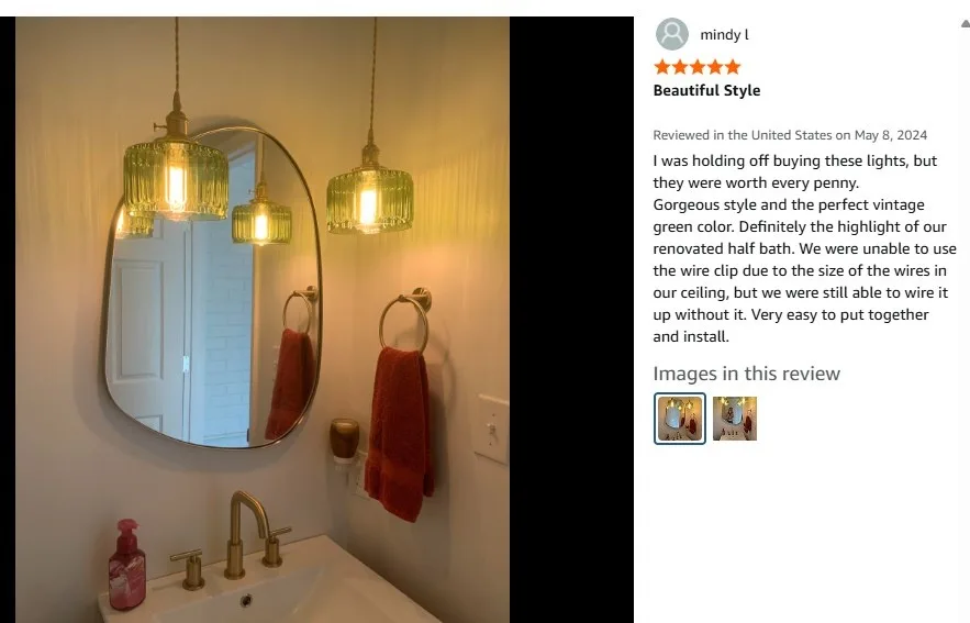 Set of 3 Pendant Lights image indicator(2)