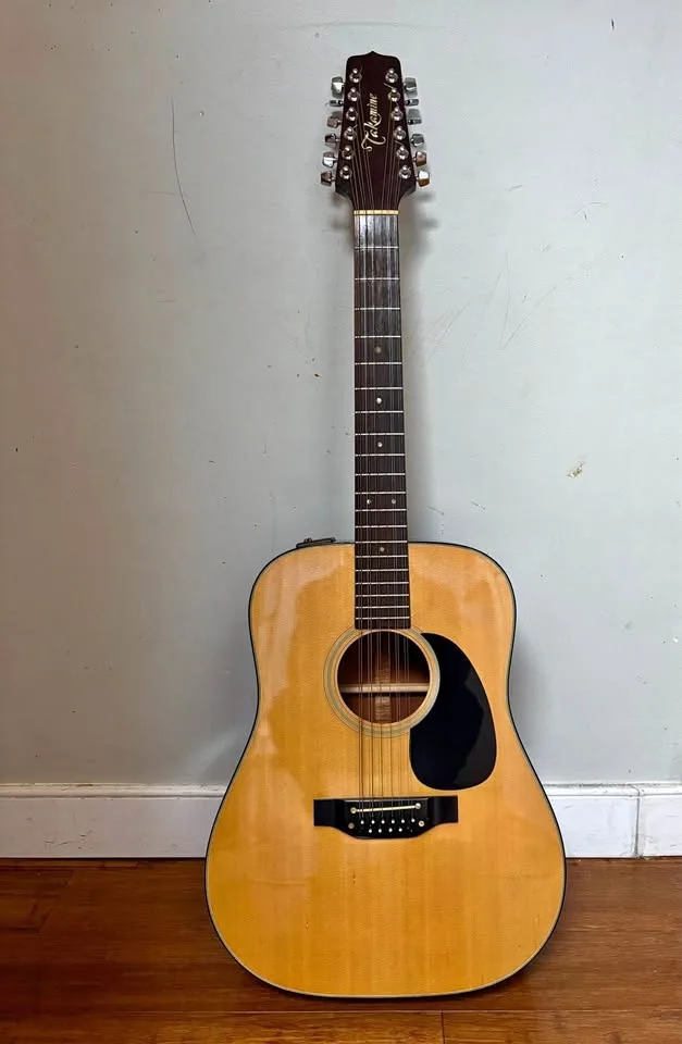 1976 Takamine F-385 Natural 12 String Acoustic Guitar Natural