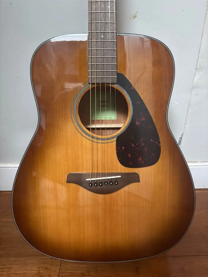 NEW YAMAHA FG800 guitar case and tuner included image indicator(8)