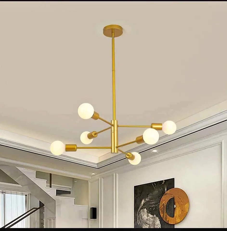 NEW Cobina 6 light Sputnik Chandelier