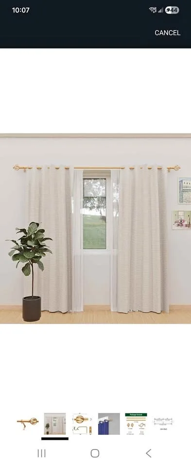 NEW curtain rod 48-84 inch