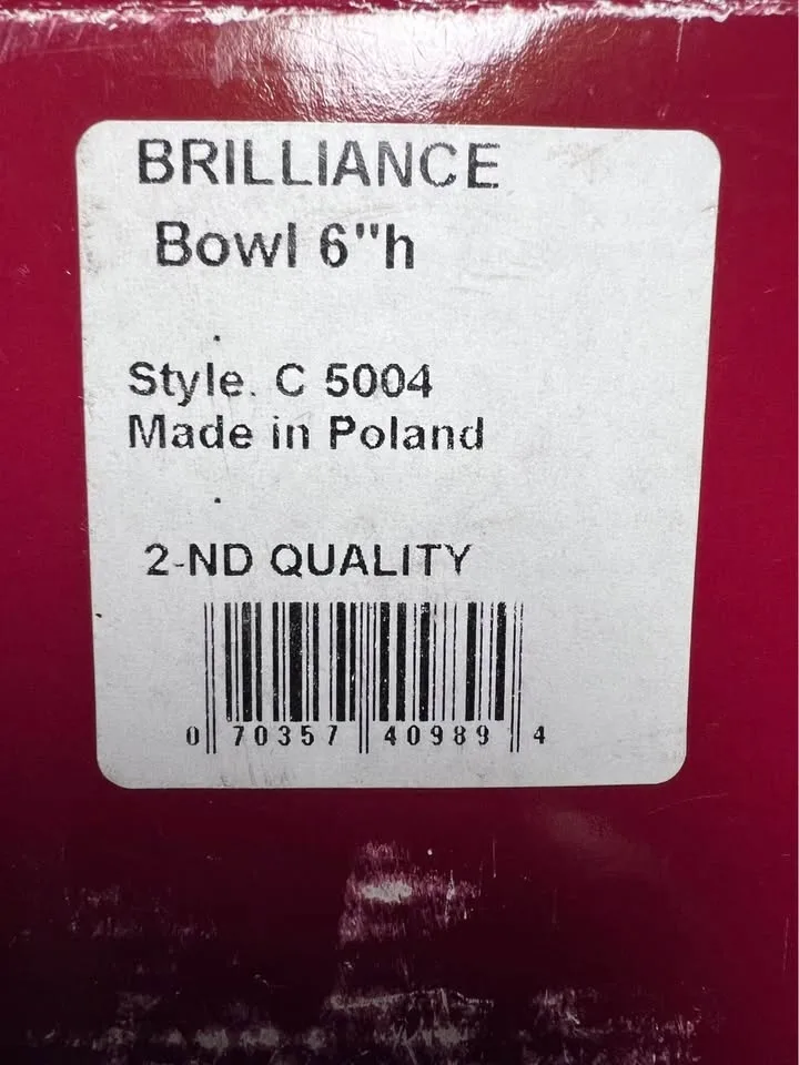 Gorham Crystal Brilliance Collection bowl 6" image indicator(10)