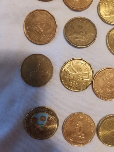 Canadian Conmemorative Loonies Lot 24 Coins image indicator(2)