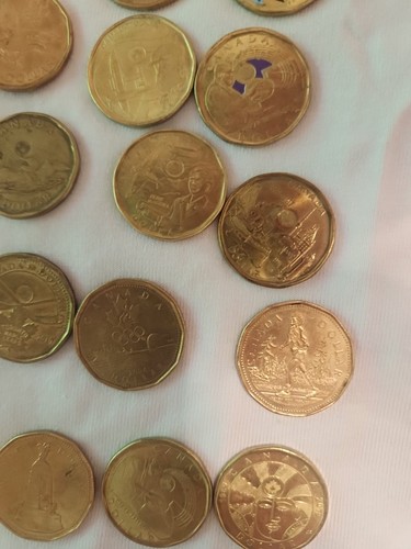 Canadian Conmemorative Loonies Lot 24 Coins - photo 3