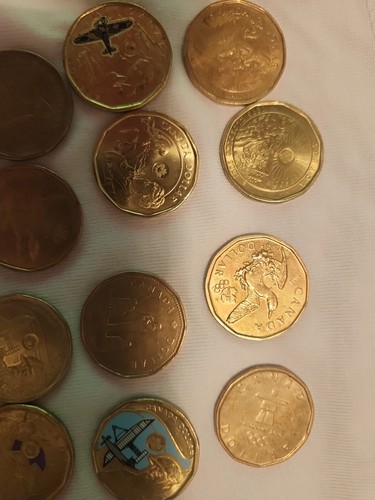 Canadian Conmemorative Loonies Lot 24 Coins - photo 5