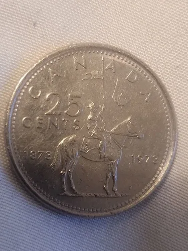 1973 PL Canadian Quarter Mountie Coin