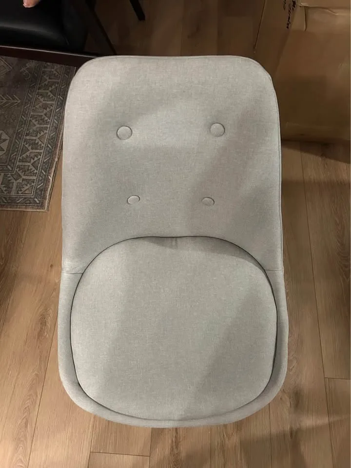 Midcentury gray desk chair image indicator(2)