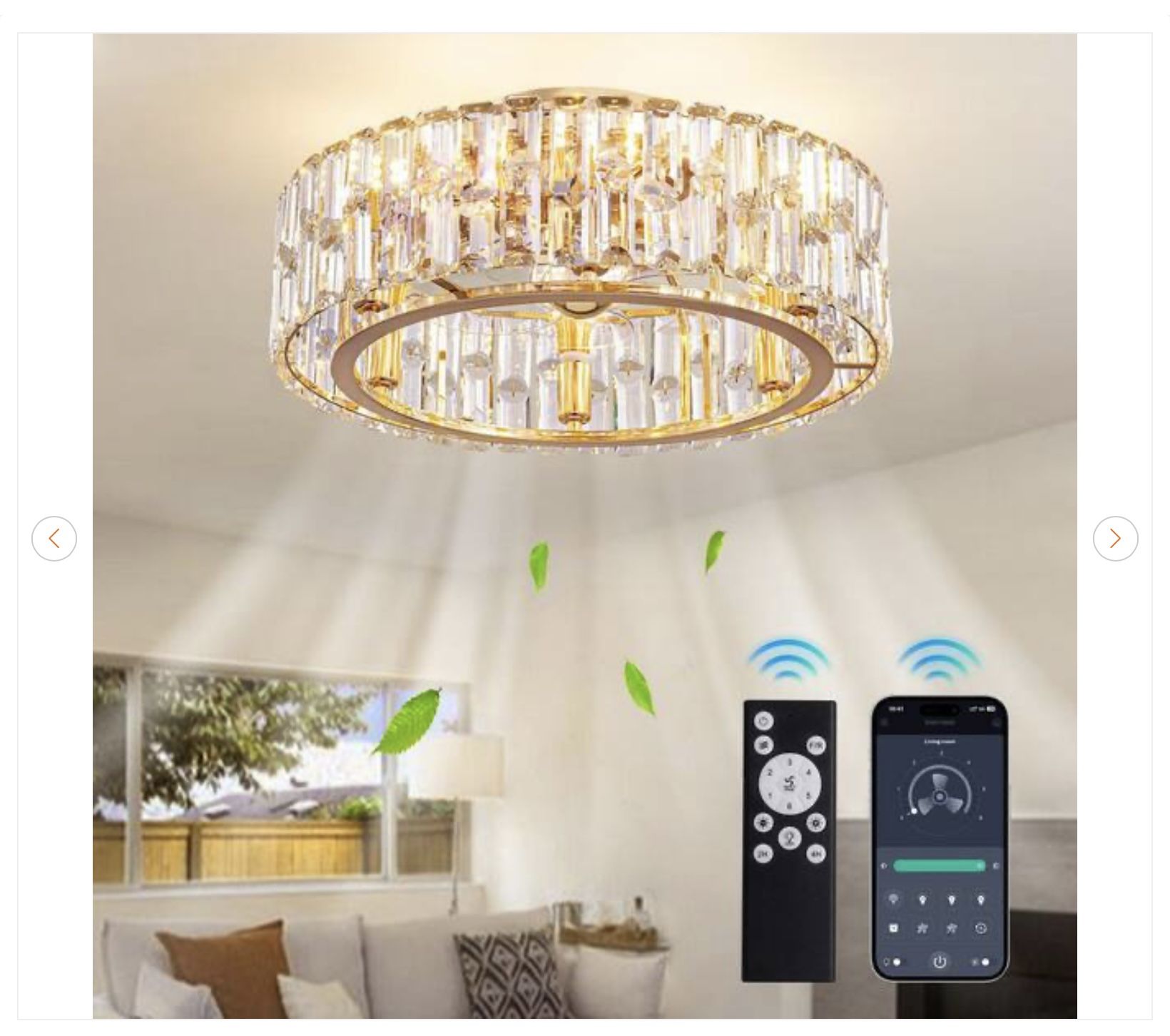 20 in. Indoor Modern Flush Mount Ceiling Fan - NEW - photo 5