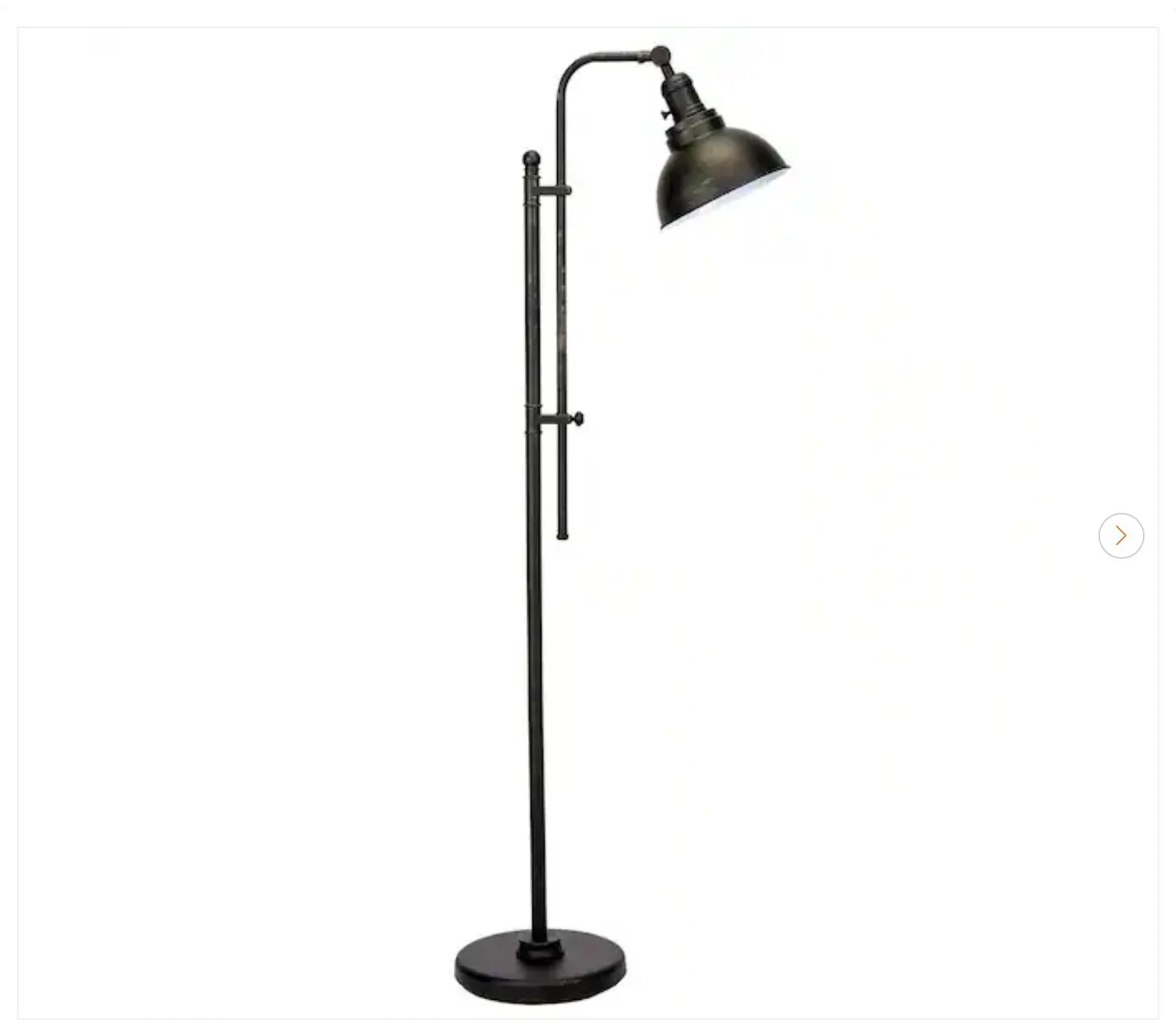 65 in. Adjustable Aged Bronze Industrial Floor Lamp - New