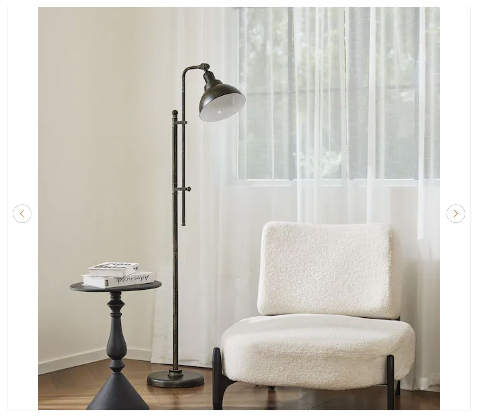 65 in. Adjustable Aged Bronze Industrial Floor Lamp - New - photo 2
