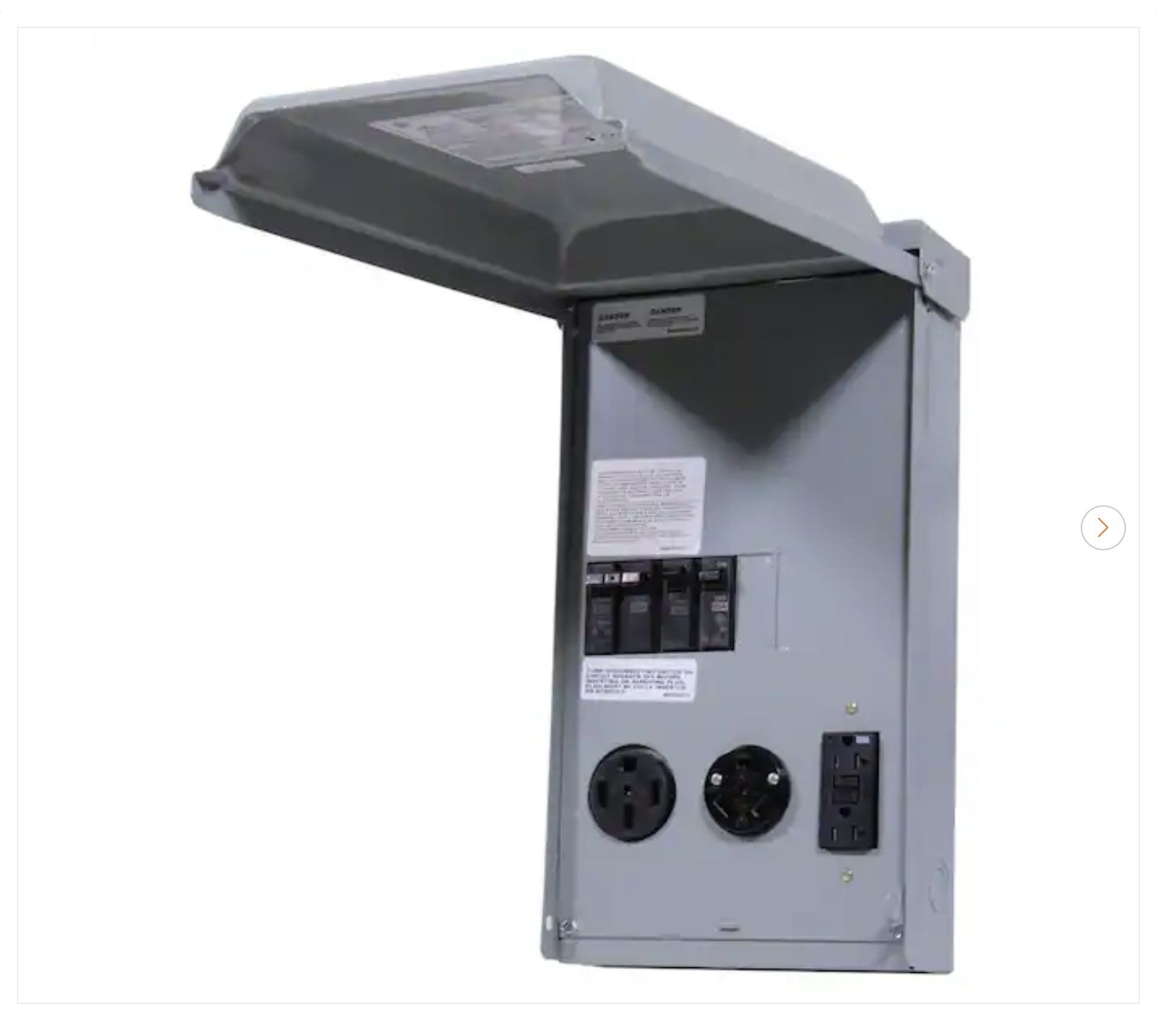 GE RV Panel 50/30 Amp Receptacles + 20 Amp GFCI - New