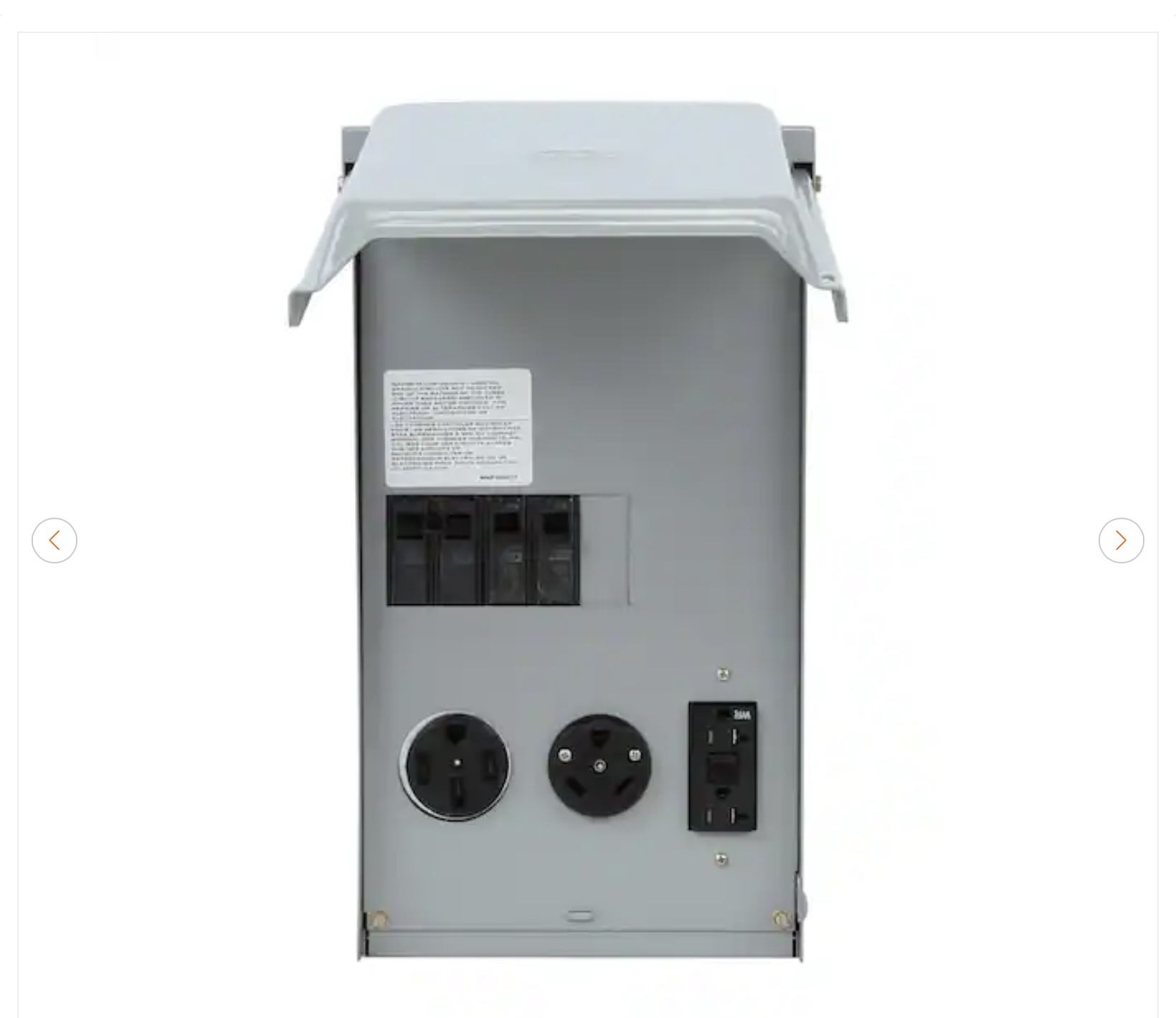 GE RV Panel 50/30 Amp Receptacles + 20 Amp GFCI - New - photo 4